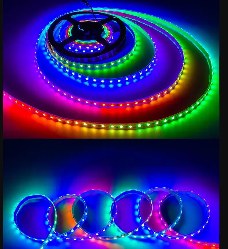 12VLED light with 24V programming music running horse running light chase color magic color W2811 dazzle color full color light