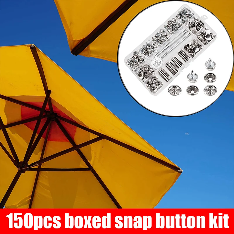 Набор застежек-кнопок нержавеющая сталь морской класс холст и обивка лодки 150 шт.