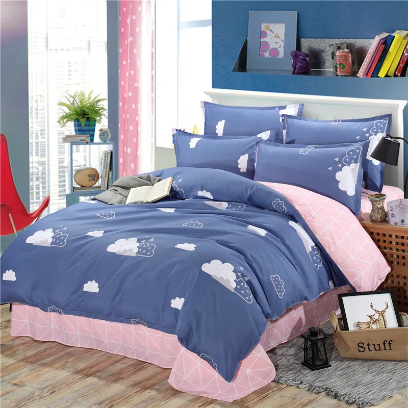 Пододеяльник из полиэстера с принтом животных/цветов пододеяльник покрывало