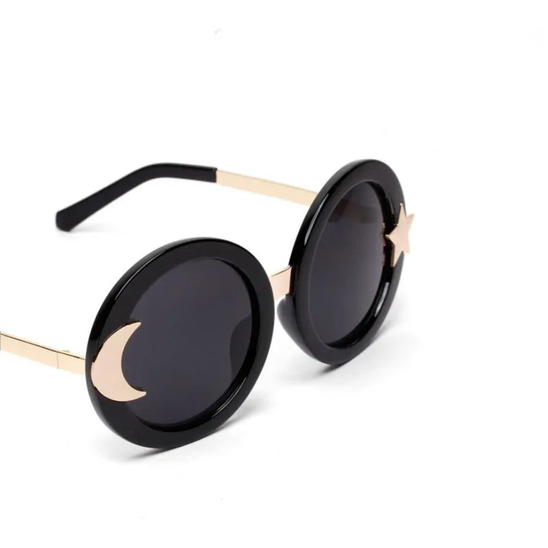 Rossacx винтажные Круглые Солнцезащитные очки для женщин фирменный дизайн звезда и