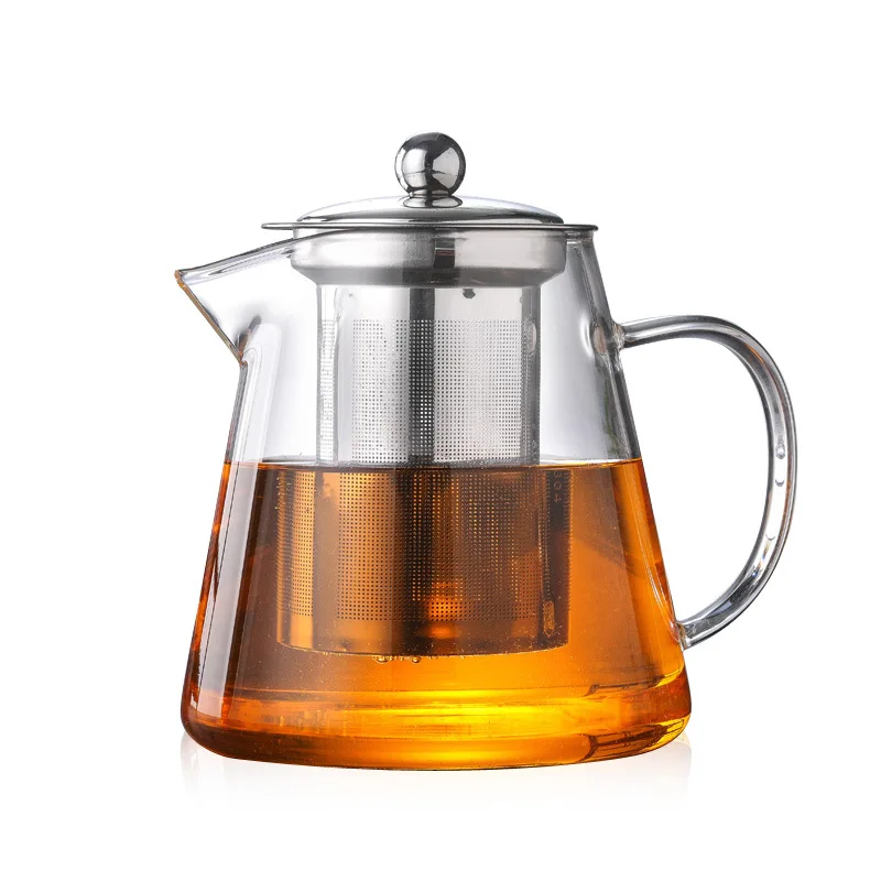 

450ML/550ML/750ML/950ML/1300ML Glass Kettle Heat Resistant Teapot With Filter Home Office Borosilicate Tea Set Glass Maker