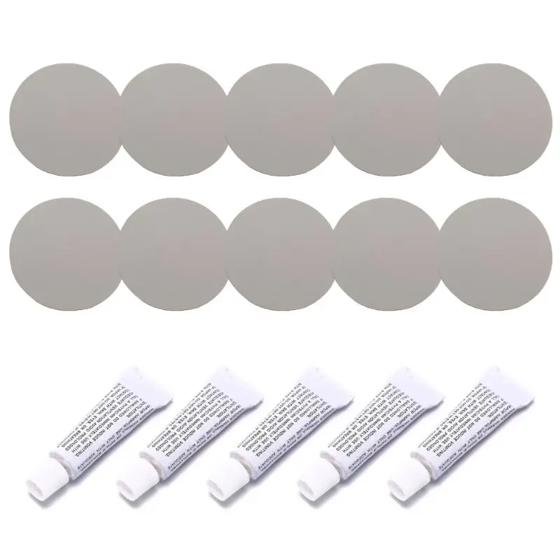 

5 Set Inflatable Boat Repair Kit PVC Material Adhesive Patches for Waterbed Sofa E56C