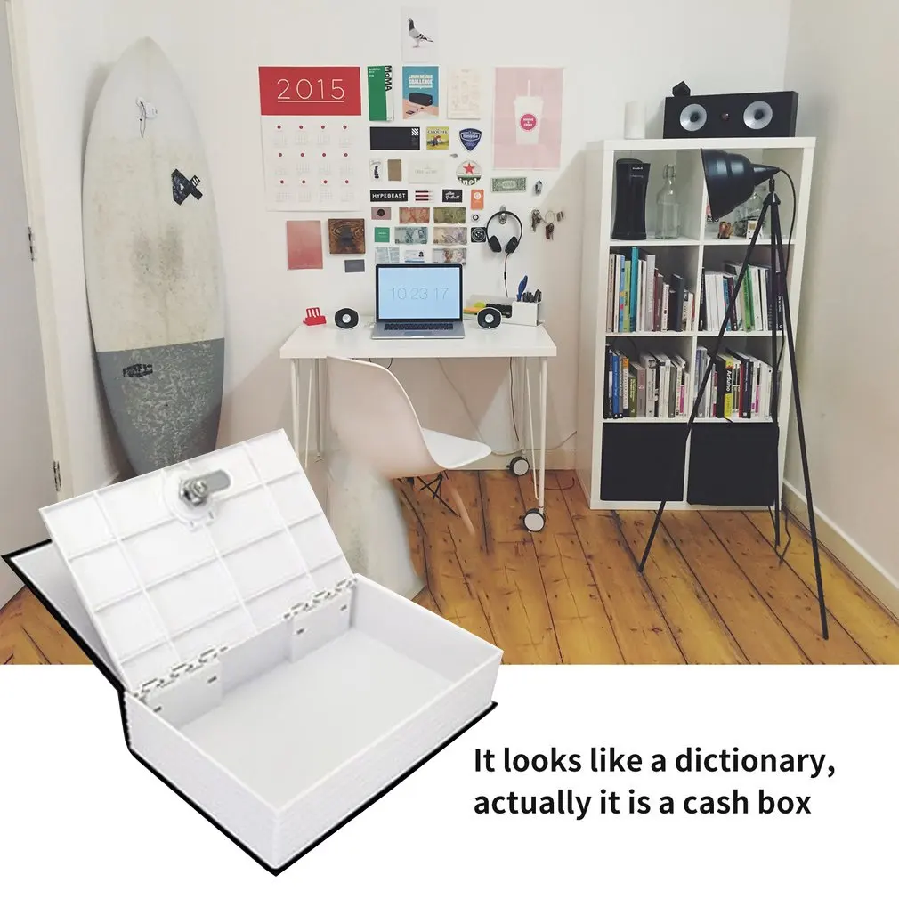 Safe Box Dictionary Secret Book Money Secret Security Safe Lock Cash Money Coin Storage Jewellery Password Locker S Size