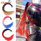 Недорогие косички для шлема оплетка для конского хвоста 24-дюймовый мотоциклетный шлем косички оплетка для конского хвоста с присоской Женский шлем косичка для хвоста