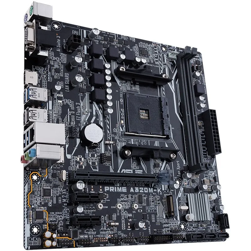 ASUS PRIME A320M-K A320M AMD A320 DDR4 3200MHz 32 ГБ/сек. M.2 HDMI SATA 6 USB 3 0 может поддерживать R3 R5 R7