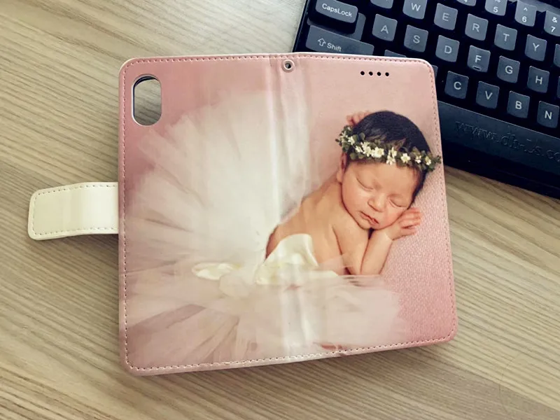 Сделанный на заказ кошелек с любым изображением фото Сделай Сам кожаный чехол