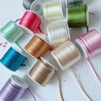 42colors 2mmx10mroll strong braided macrame silk satin nylon cord rope diy making findings beading thread wire 2mm