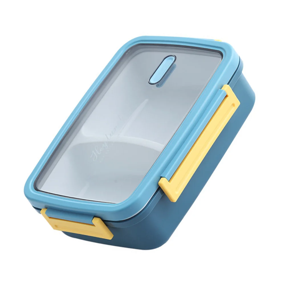 

1Pc Compartment Simple Bento Box Portable Sealed Food Carrier