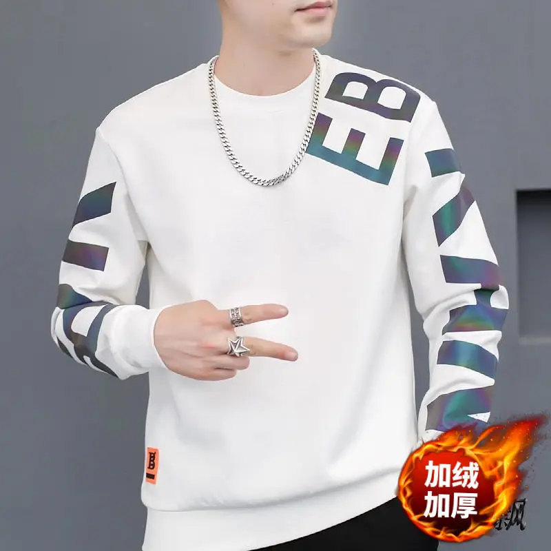 

European station 2020 winter new padded plus velvet vests tide brand colorful casual long sleeve men's fashion jacket