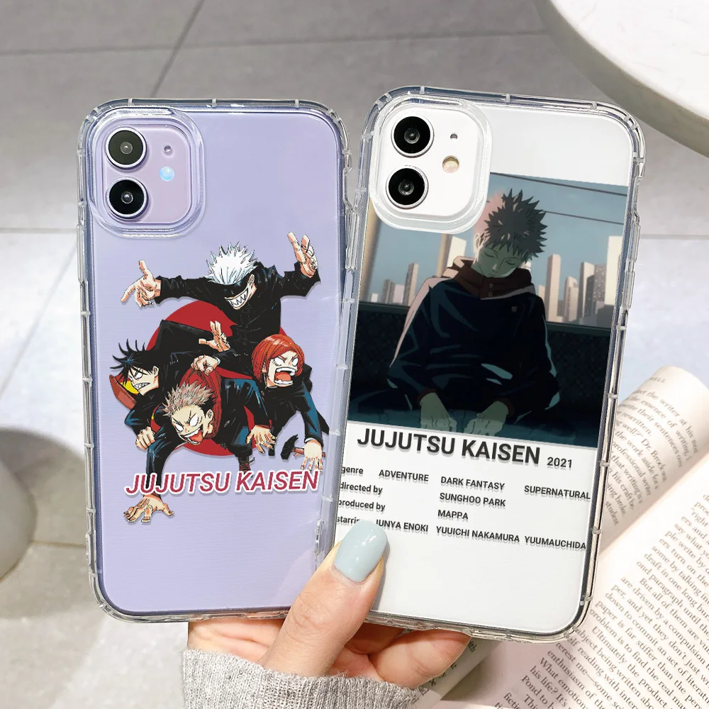 Jujutsu Kaisen Anime Case For iPhone 11 Case For iPhone 12 Pro Max 13 7 8 Plus SE 2020 XR X XS 6 iPhone12 Mini Cover Funda Shell
