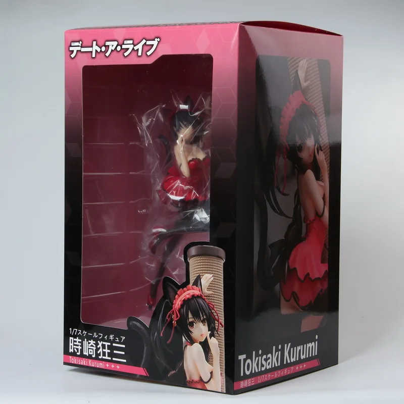 Date A Live Сексуальная ПВХ фигурка Куруми токисаки 1/7 кошачьими ушками красный