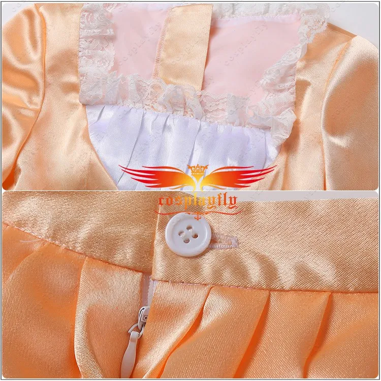 

Anime Musical Rock Opera Hamilton Hamilton Satin Stage Dress Concert Angelica Cosplay Costume Outfit Women Champagne Gown Fancy