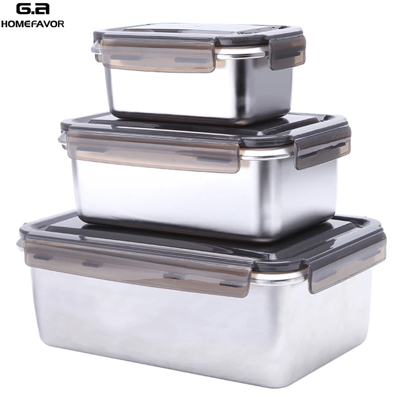 3 шт. большая коробка для хранения фруктов овощей контейнер еды Ланч бенто 316