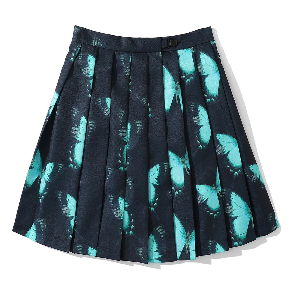 

Dark Icon Butterfly Pleated Skirt Women Streetwear Mini Skirts for Girl