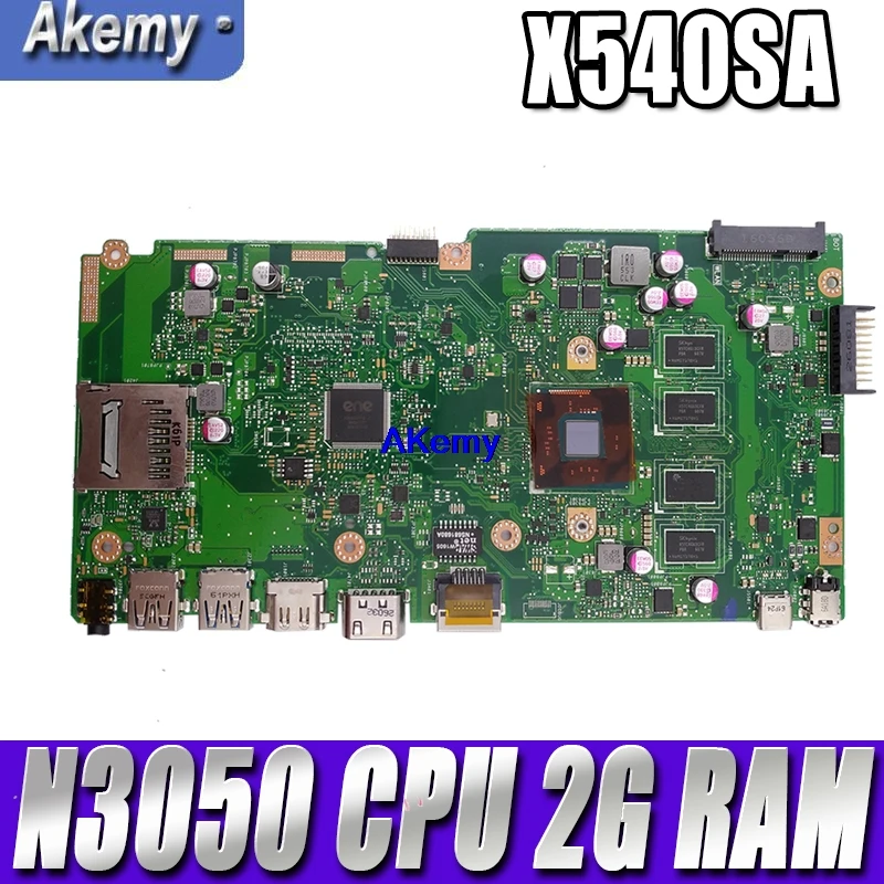 Новая материнская плата X540SA REV 2,0 для ASUS X540 X540S X540SA X540SAA, материнская плата для ноутбука, тест ОК, 2 ГБ-RAM N3050/N3060, процессор