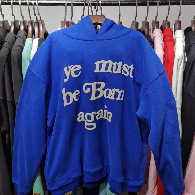

Ye Must Be Born Again Hoodie Kanye West Sweatshirts CPFM XYZ KIDS SEE GHOSTS Hoodies Men Women 1:1 Cotton Oversize Pullovers