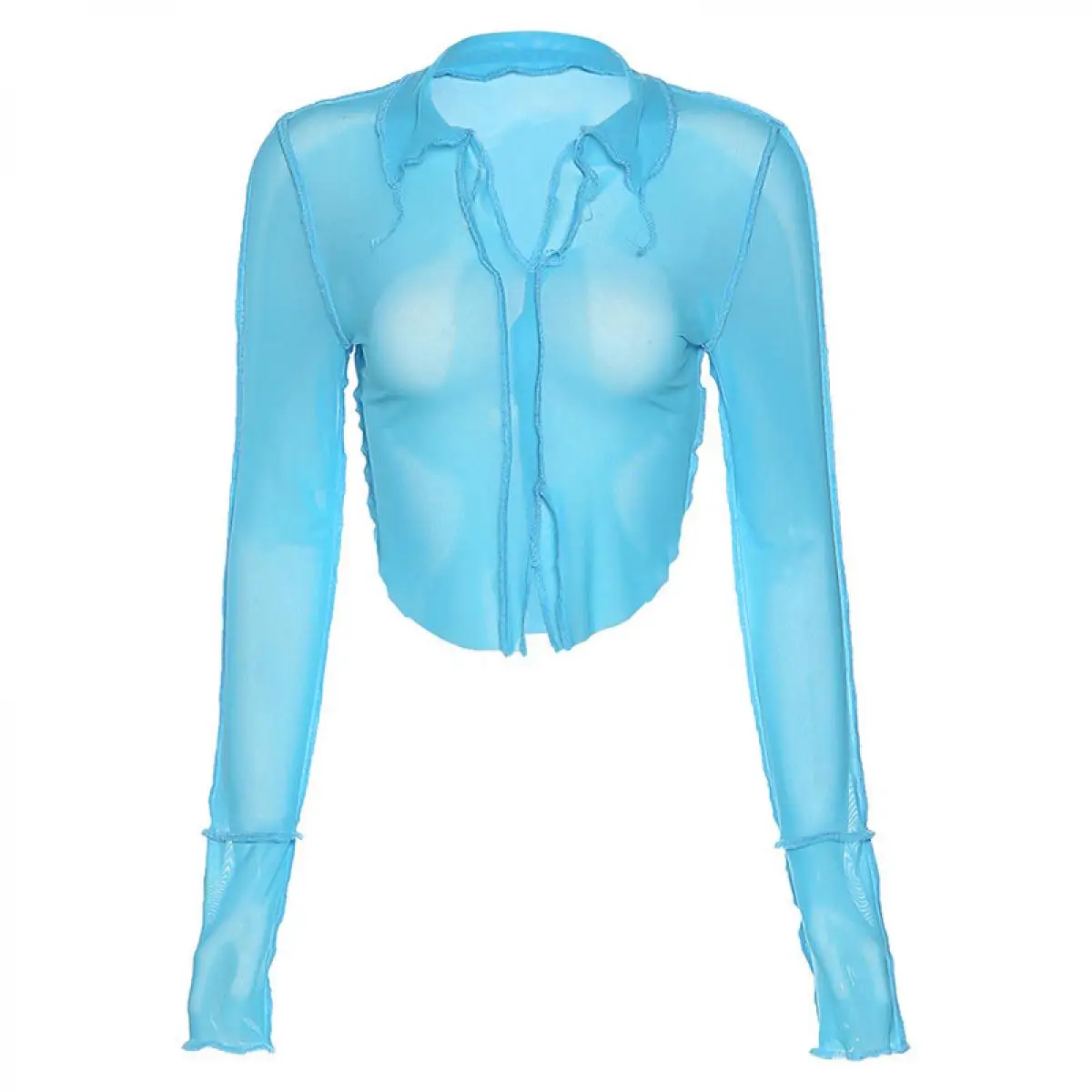 2021 женская модная сексуальная Сетчатая футболка с длинным рукавом полосатые