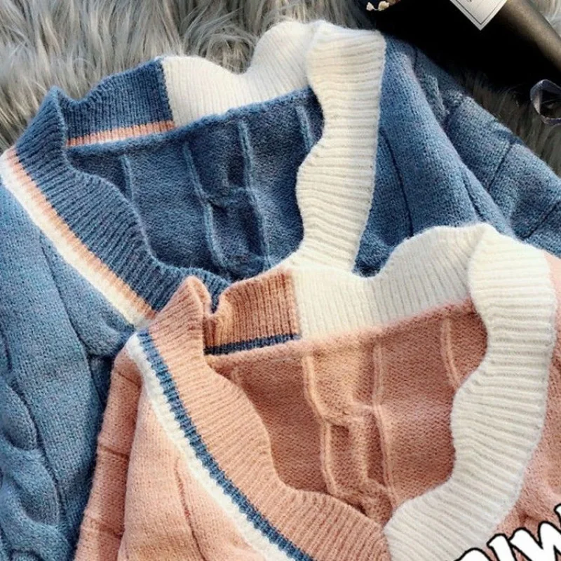 2019 женские зимние теплые комплекты из 2 частей юбок с v-образным вырезом и