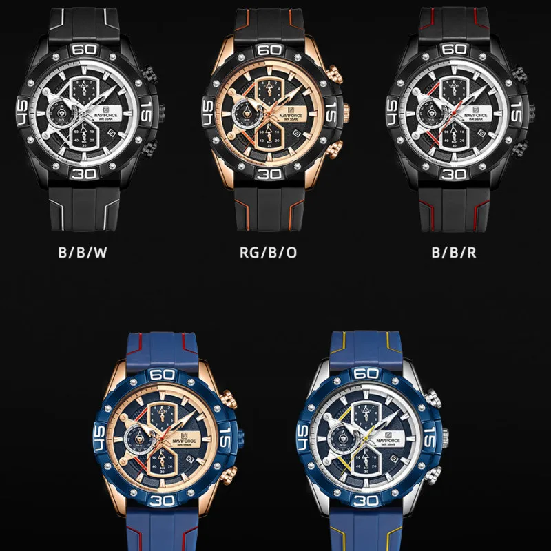

NAVIFORCE New Fashion Top Brand Watch For Men Luxury Quartz Waterproof Man Watch Military Sport Male Clock Relogio Masculino
