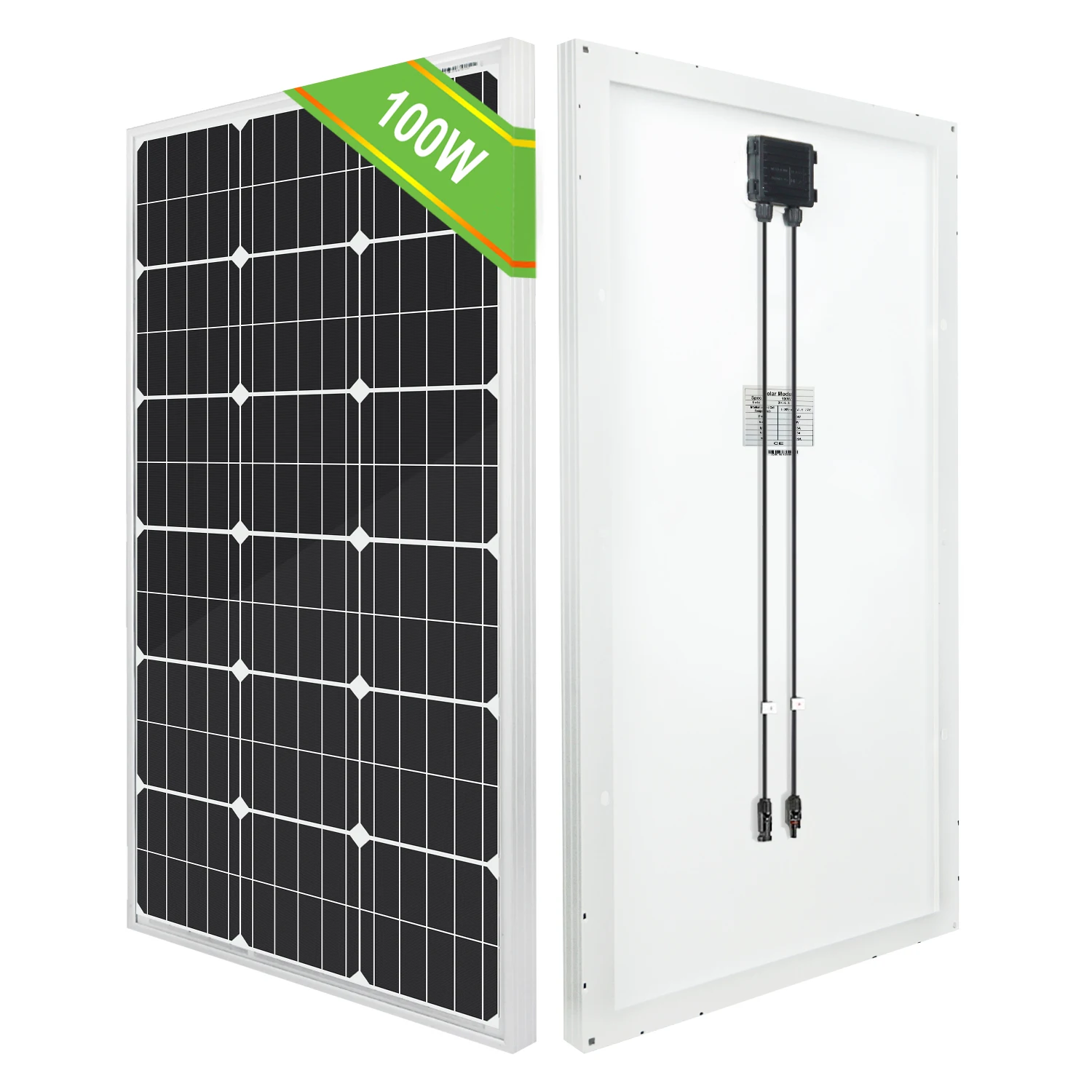 100W 18V солнечных батарей Панели солнечные комплект и 20A Контроллер заряда и крыши дрель настенный кронштейн для крепления на Лодка Караван Кемпинг внесетевая система - Цвет: 1PC 100W Solar Panel