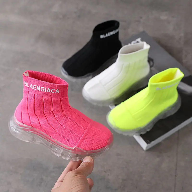 Детские носки обувь весна-осень 2021 Новая цветная для девочек Летняя эластичная