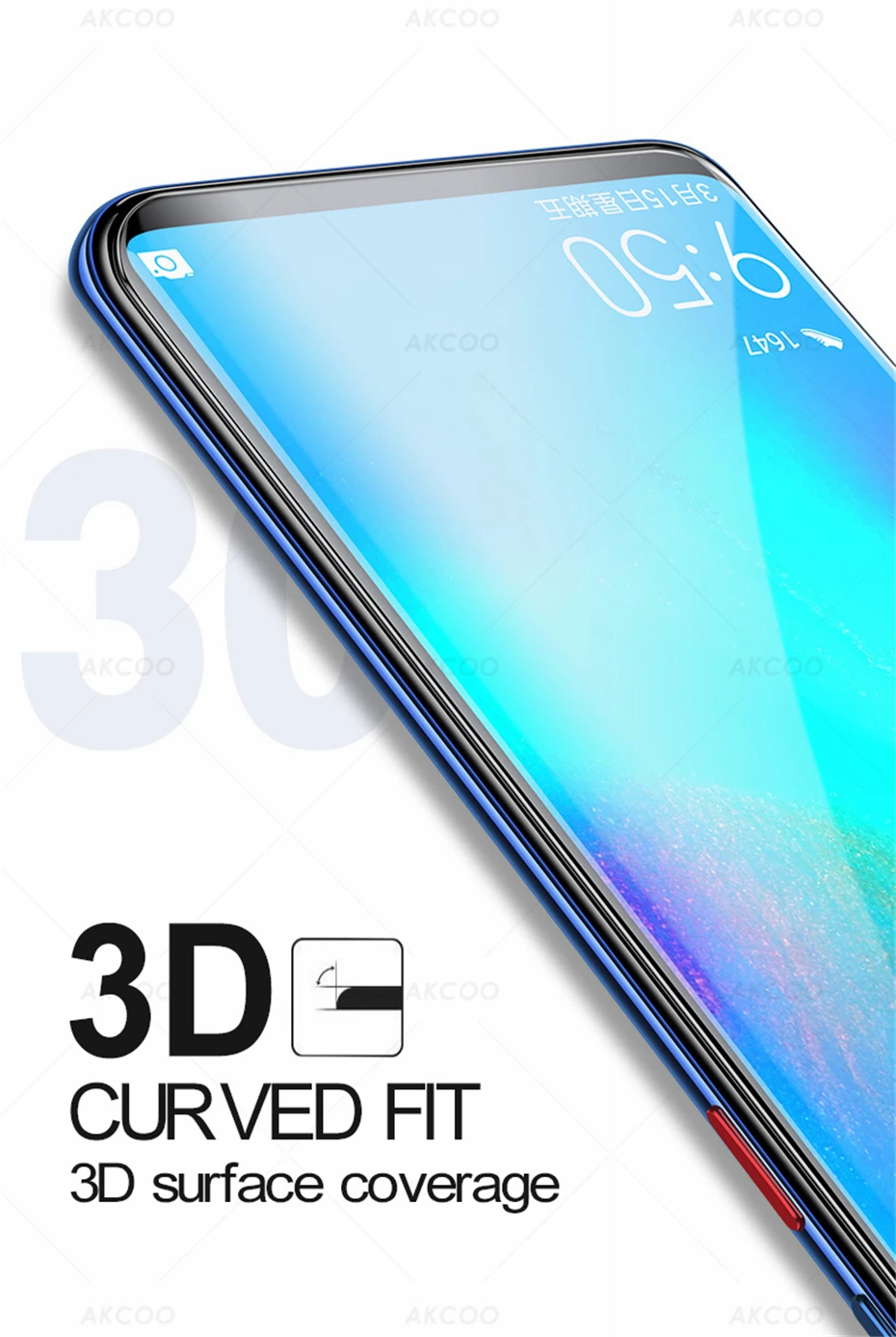 Akcoo P30 Pro закаленное стекло УФ полный клей для huawei P30 Pro защита экрана P30 lite 10D УФ стеклянная пленка с олеофобным покрытием