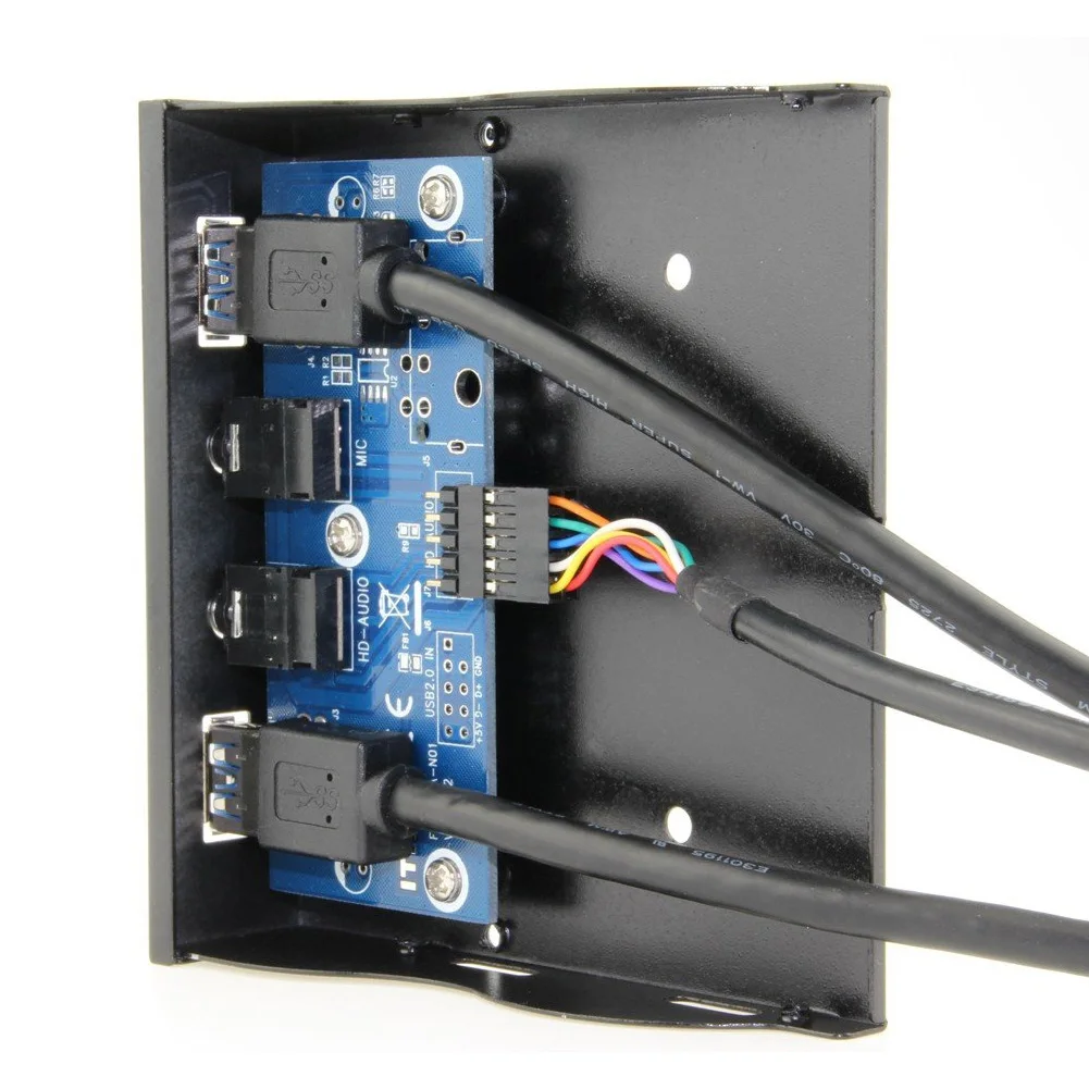 USB 3 0 2 порта 5 дюйма ячейка для дискет Настольный открытый разъем и игровой