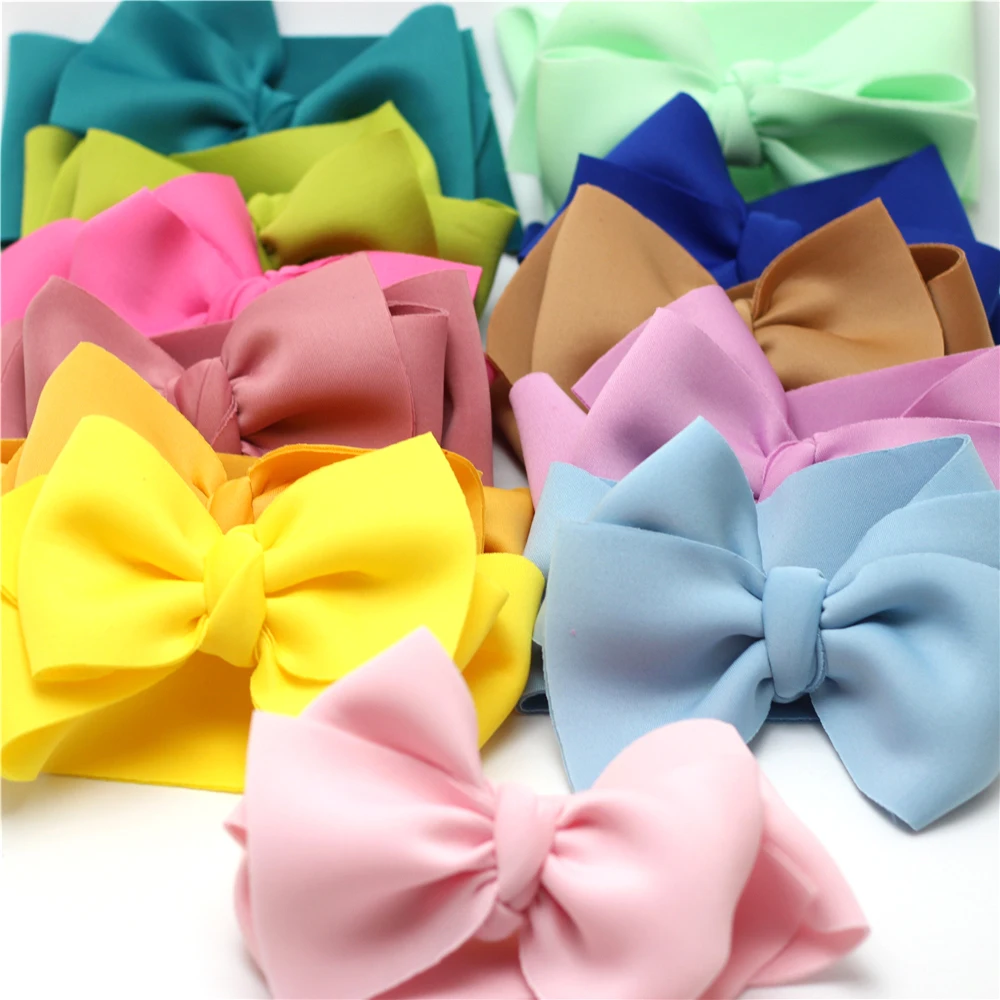 Большой большой бант для маленьких девочек широкий тюрбан хлопчатобумажная