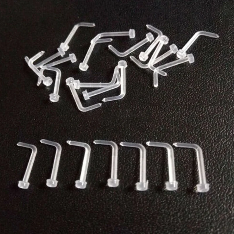 20 шт. женские прозрачные кольца для носа|Украшения тела| |