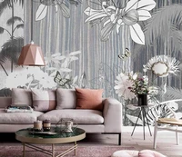 custom background wallpaper tropical plants abstract flowers indoor background wall wallpaper mural 3d wallpaper wall for