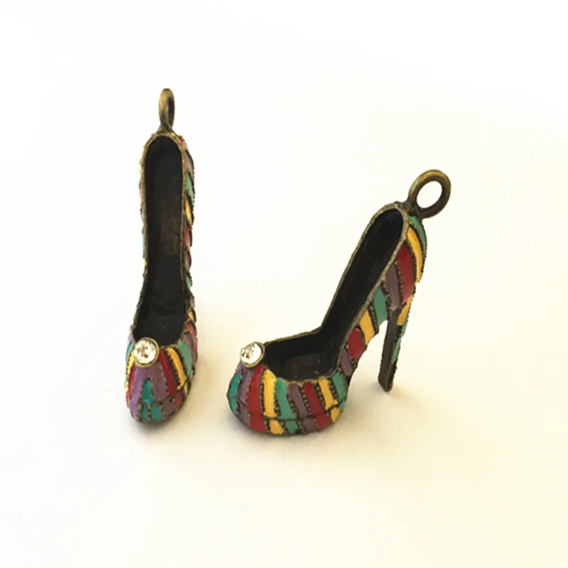 40 мм х 55 античная бронза Подвеска для обуви ожерелье подвеска Мини аксессуары