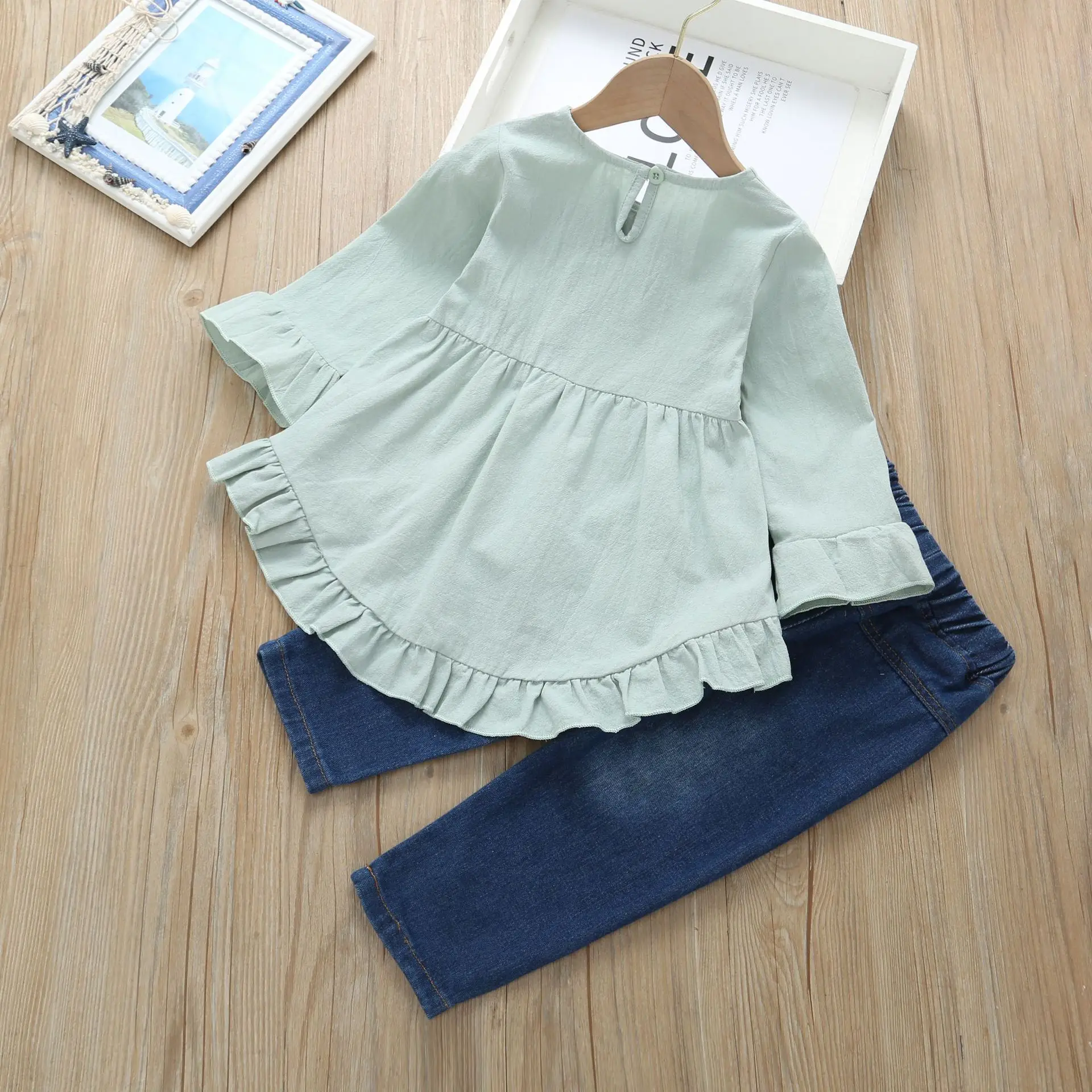 Baby Girls Clothing Set Spring Fall Tops+Pants 2pcs Set Kids Clothes Fashion Toddler Girls Clothing 1-4Years Children's Sets