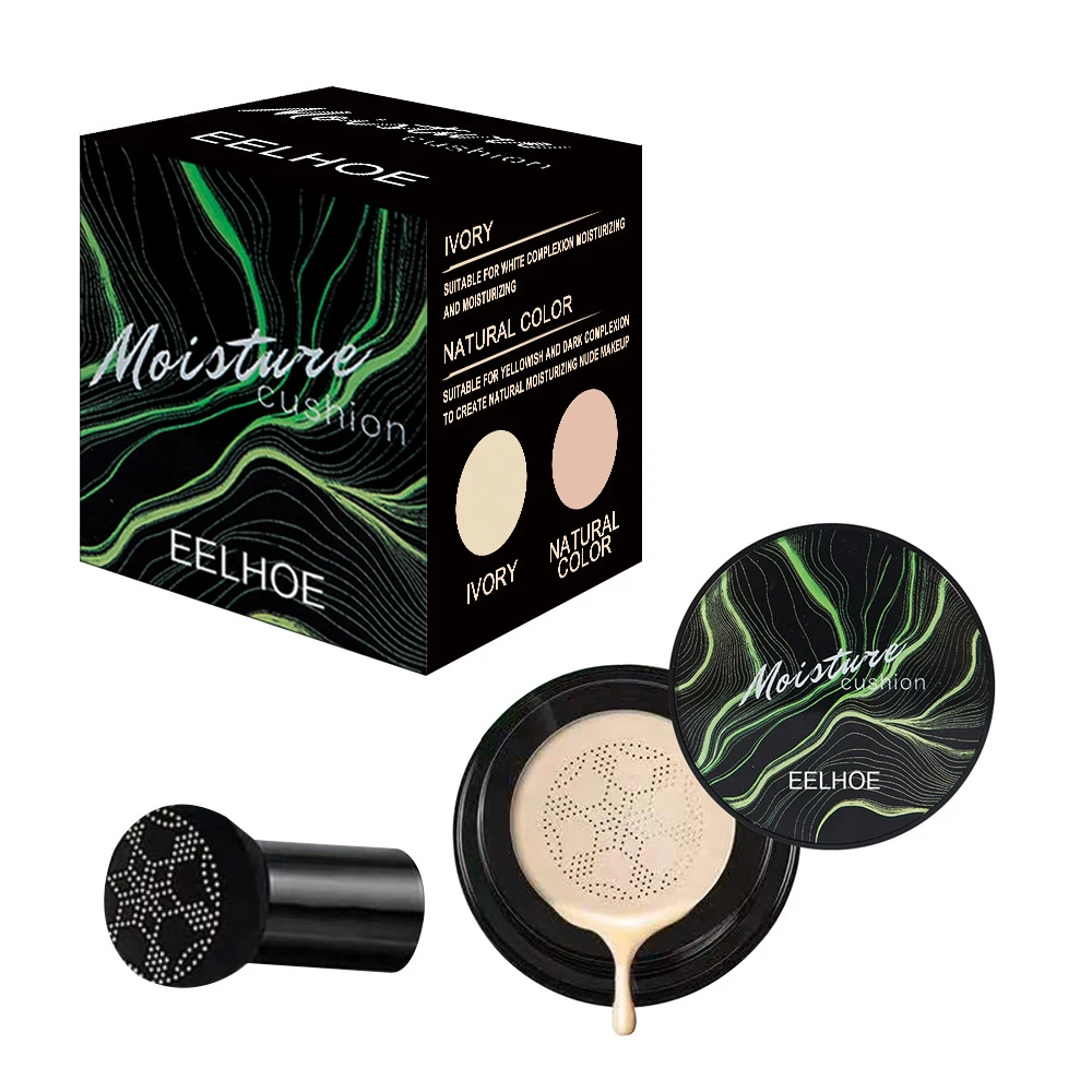 Hot Mushroom Head Makeup Air Cushion Moisturize Foundation Air-permeable Natural Bright Makeup Cosmetic Oil Control BB CC Cream