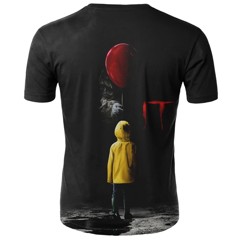 Летняя Новинка Хэллоуин ужас клоун костюм панк стиль 3D короткий топ цифровая