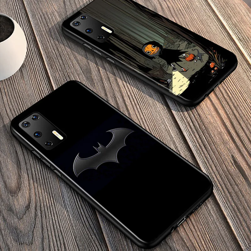 

Silicone Cover Black I'M FINE For Huawei P40 P30 P20 Pro P10 P9 P8 Lite E Plus 2019 2017 Phone Case