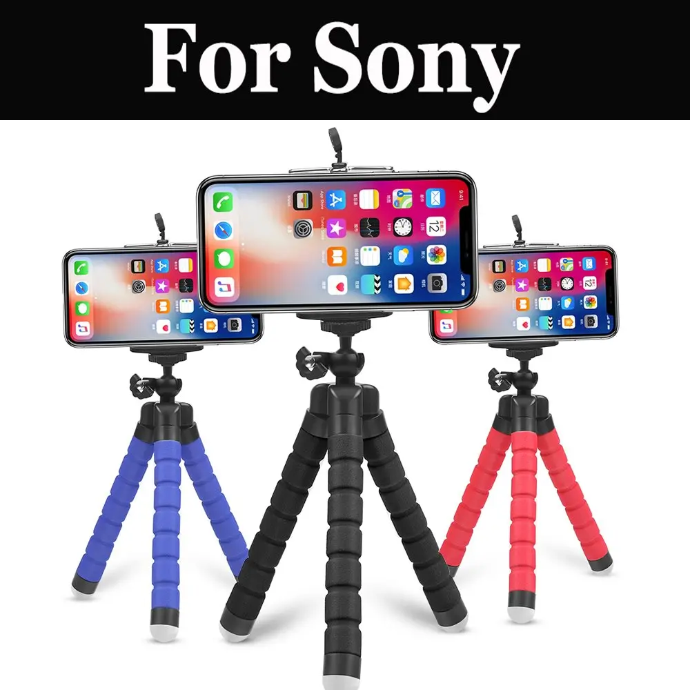 New Sponge Smartphone Camera Tripod Anti-Shake For Sony Xperia E5 L1 L2 X Xa Ultra Xa1 Xa2 Plus Ultra Xz Xz1 Xz2 Xz2 Premium Xzs