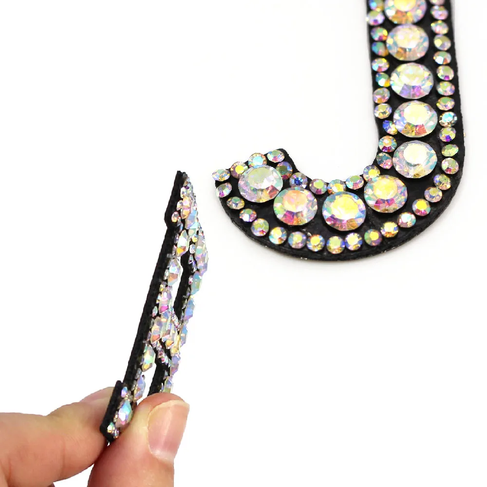 1 шт. нашивки с английским алфавитом 1-9 аппликации Стразы цифрами Горячая