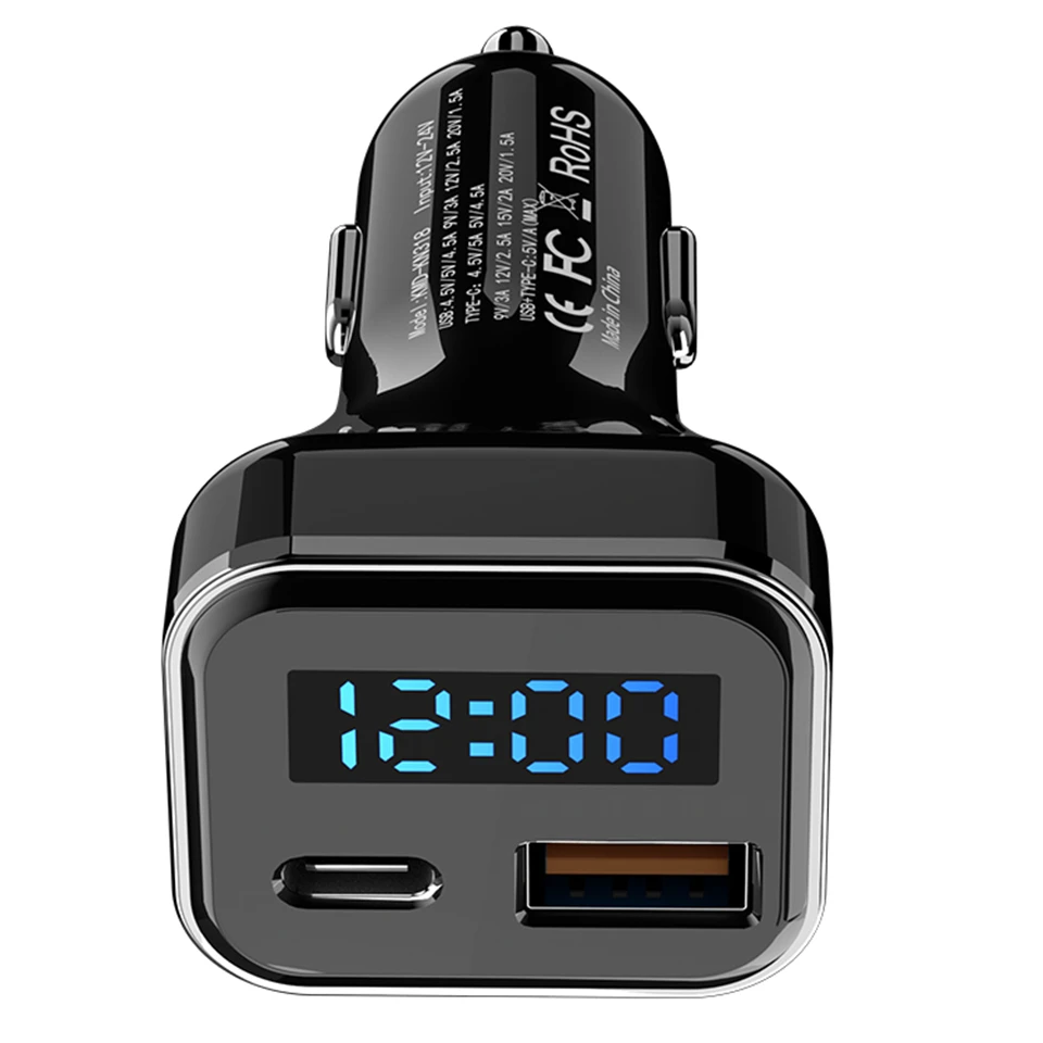 

PD QC3.0 Quick Charge 4.0 Car Charger For Xiaomi Mi 9 Redmi Note 7 Pro 45W PD Fast Phone Charger AFC SCP For iPhone 11 Pro Max