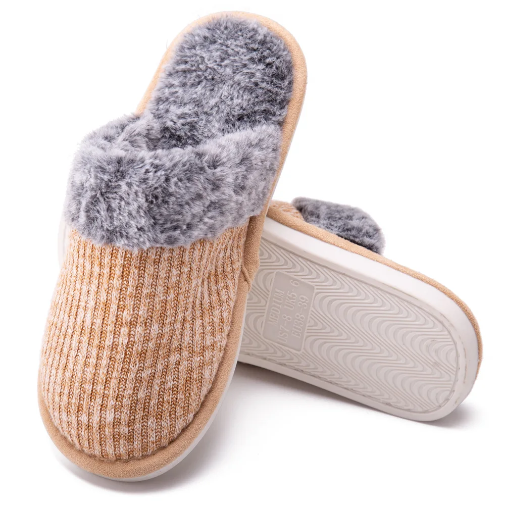 

Winter Women Warm Slippers Female Fur Plush Furry Shoes Women's Falt Bling Fashion Indoor Ladies Footwear Shoes