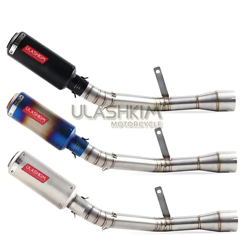 Мотоцикл Полная выхлопная средняя труба соединение трубы Круглый 51 мм Глушитель