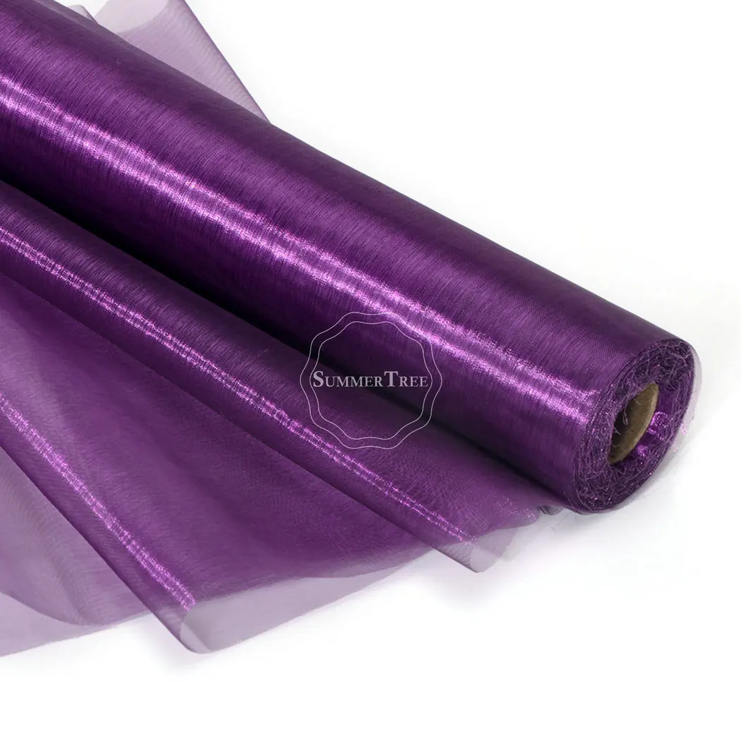 25 метров x 29 см прозрачная органза в рулоне ткань для рукоделия пояс банты