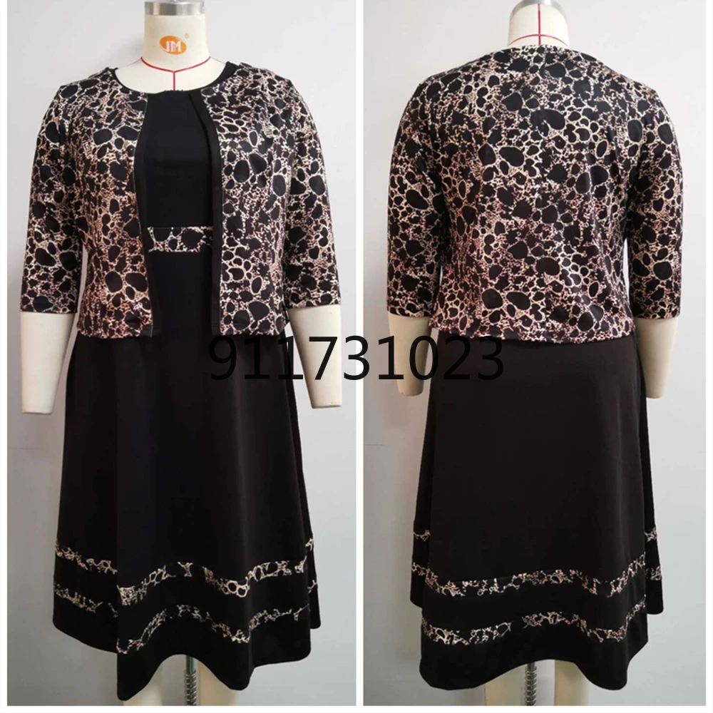 Горячая Распродажа 2021 африканская искусственная кожа Леопардовый принт пальто и