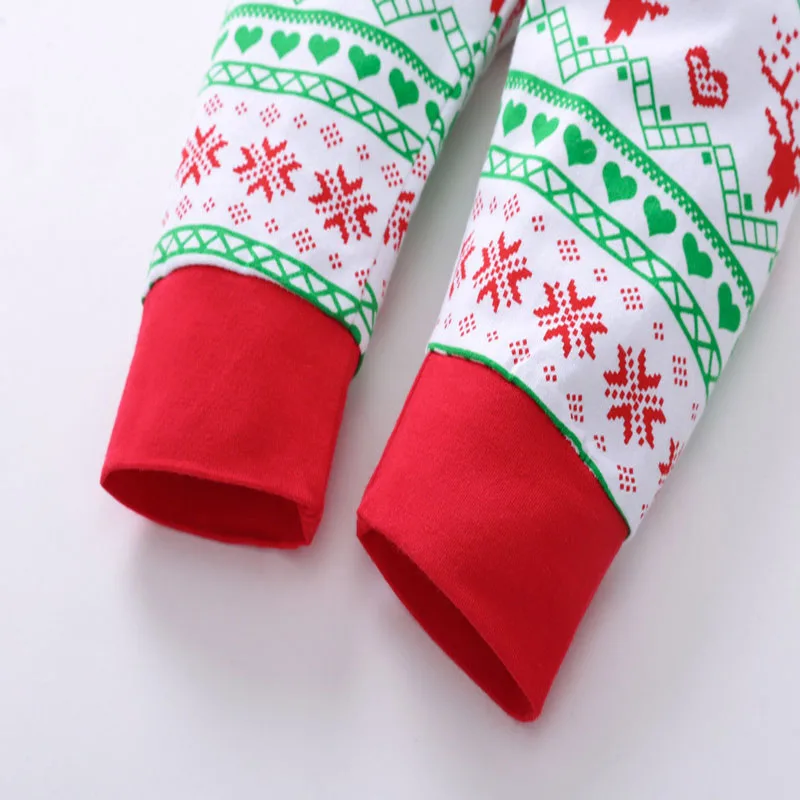 Новая красная Новогодняя одежда для детей Детский Комплект из трех предметов с