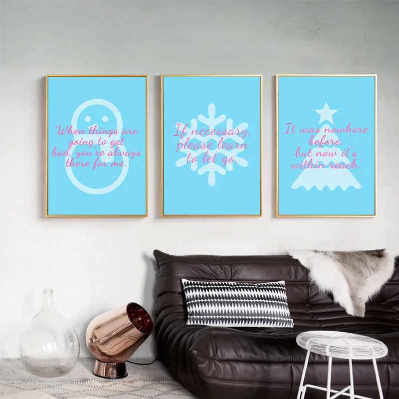 Замороженные вдохновляющие цитаты искусство стен холст плакаты и принты