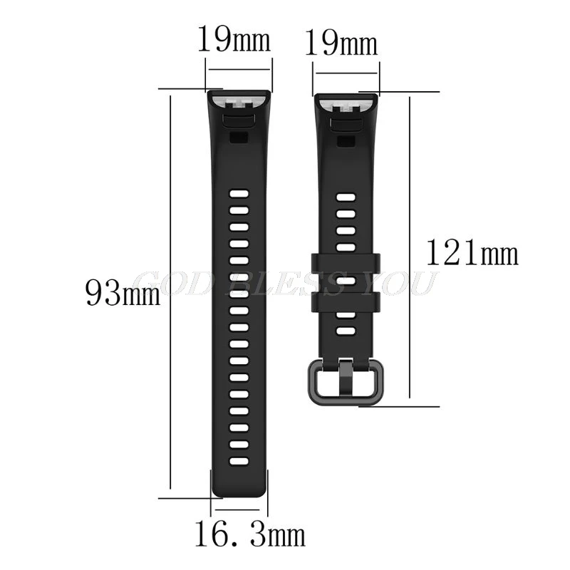 Нескользящий Силиконовый ремешок для наручных часов дышащий спортивный Huawei Band 4