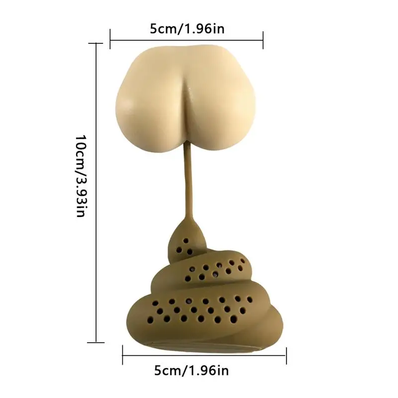 

Reusable Silicone Tea Infuser Creative Poop Shaped Funny Herbal Tea Bag Reusable Coffee Filter Diffuser Strainer Tea Accessories