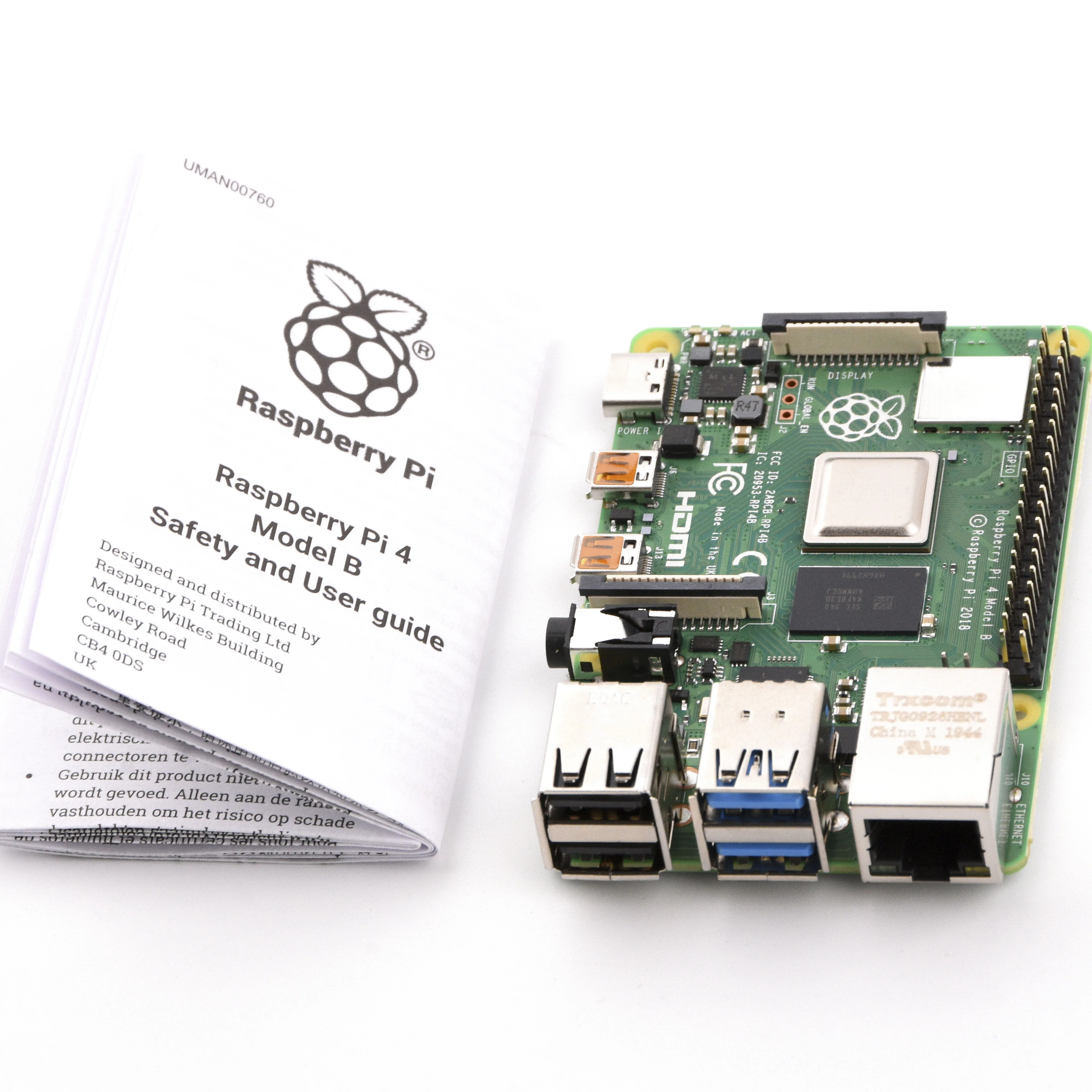 Новый 2019 официальный оригинальный Raspberry Pi 4 Модель B макетная плата комплект RAM 2G/4G