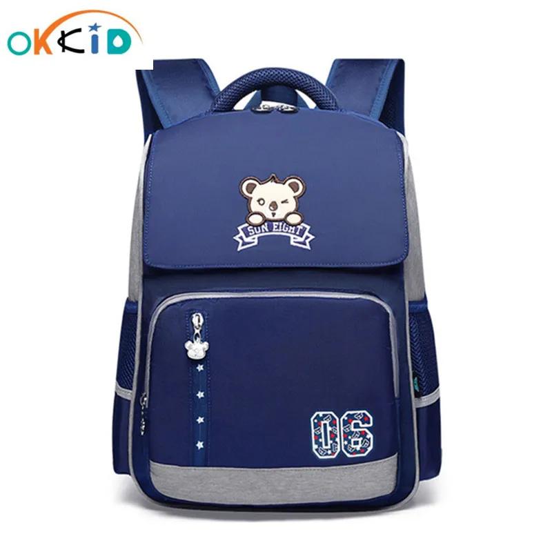 OKKID рюкзак для начальной школы для мальчика водонепроницаемый ортопедический рюкзак детский подарок на день рождения милые животные принт ...