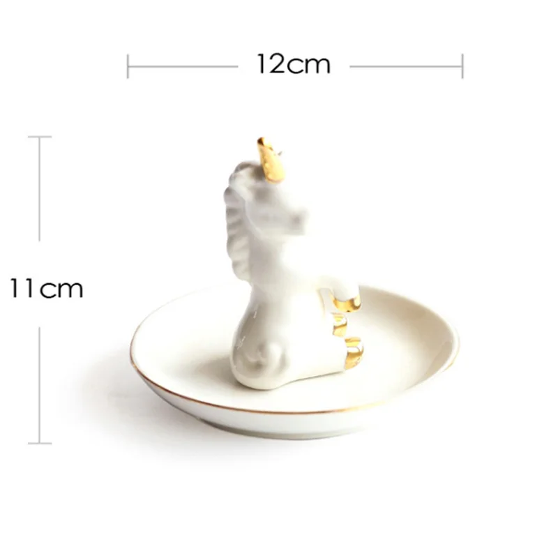 Милое керамическое кольцо держатель ювелирная коробка косметический Органайзер