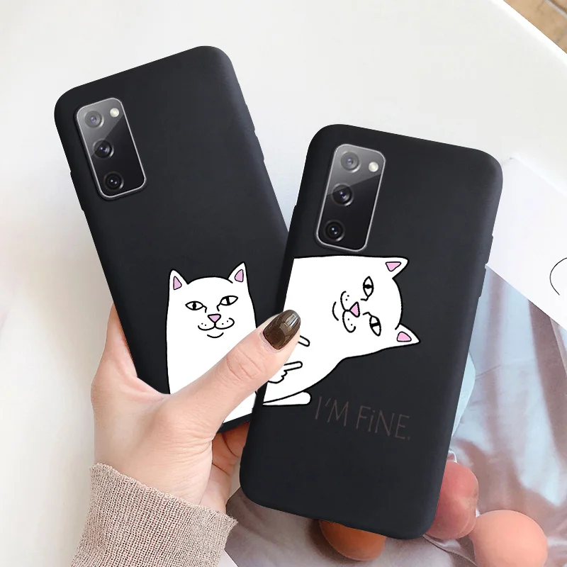 

Silicone Matte Cases For Samsung S20 FE Case Candy On Samsung S21 Lite S10 Plus S10e Note20 Ultra M51 M31 S30 G970F Soft Covers
